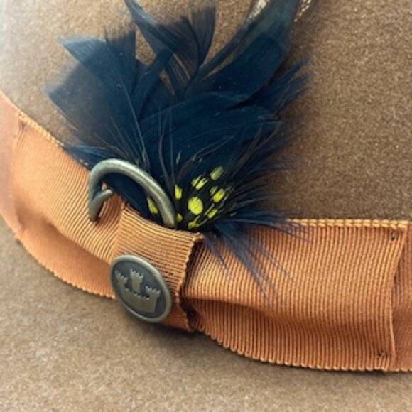 Goorin Brother Wool Felt Fedora Hat Brown Size Medium - Picture 2 of 9